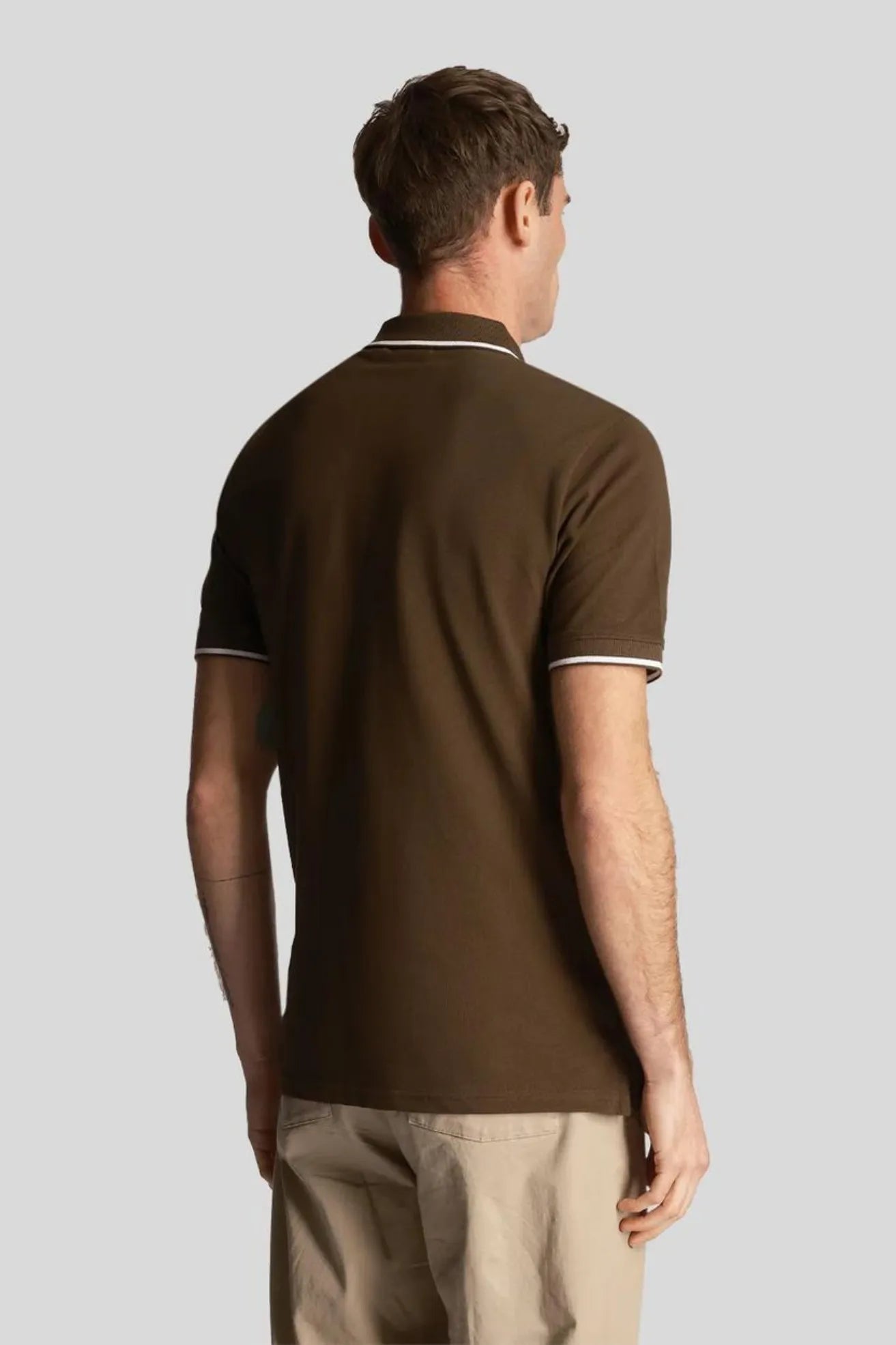 Lyle And Scott Tipped Polo Hombre Olive