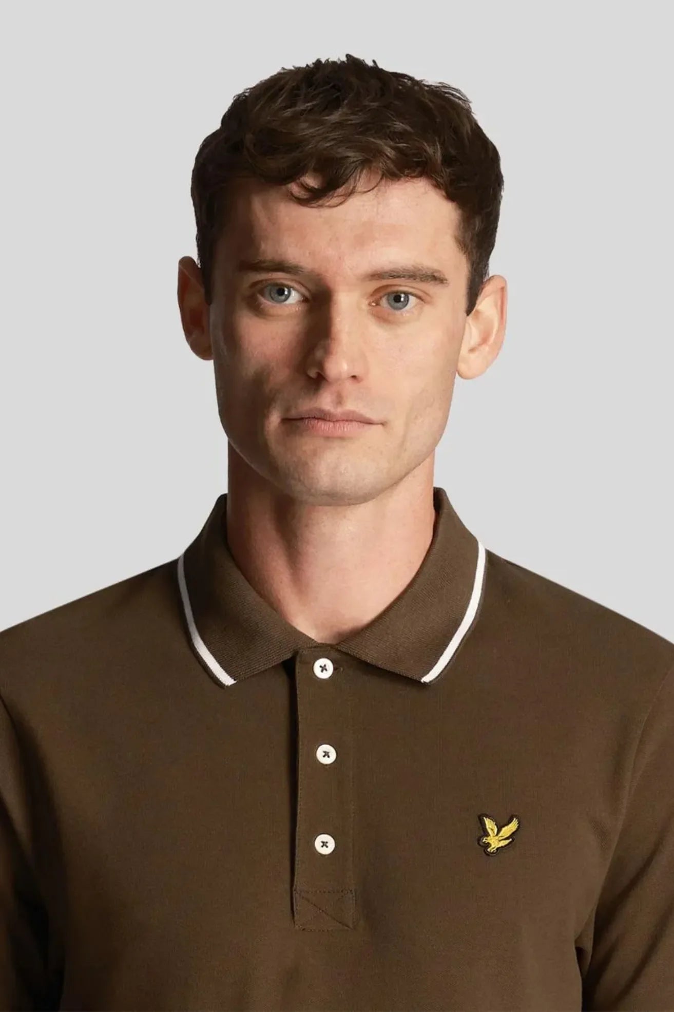 Lyle And Scott Tipped Polo Hombre Olive