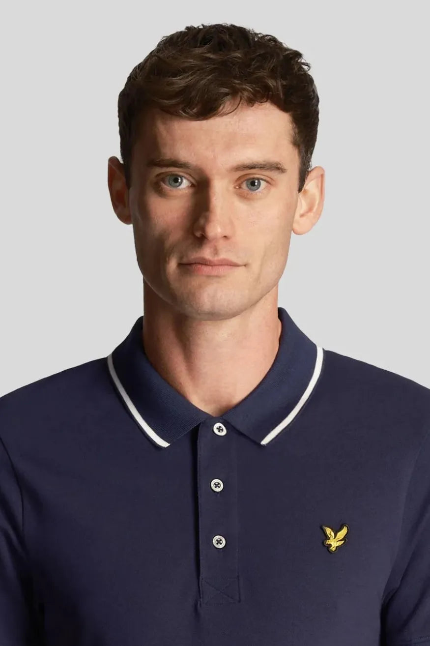 Lyle And Scott Tipped Polo Hombre Azul