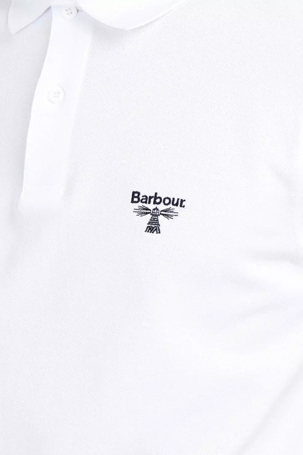 Barbour Polo Hombre Blanco modacasuals.com