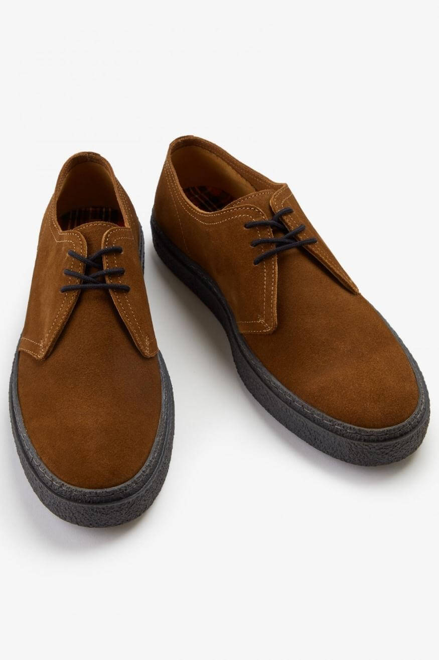 Fred Perry Zapato Hombre 40 Linden Suede B4360 Ginger modacasuals.com