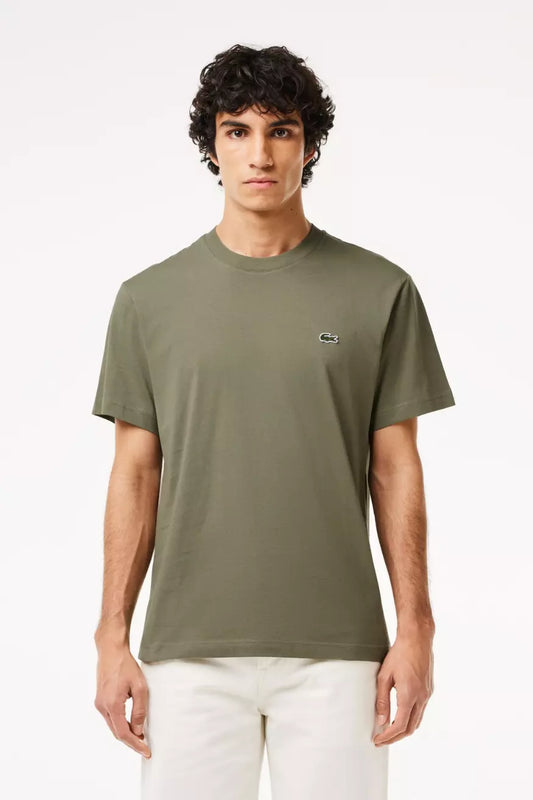 Lacoste Camiseta Hombre TH7318 Verde Kaki modacasuals.com