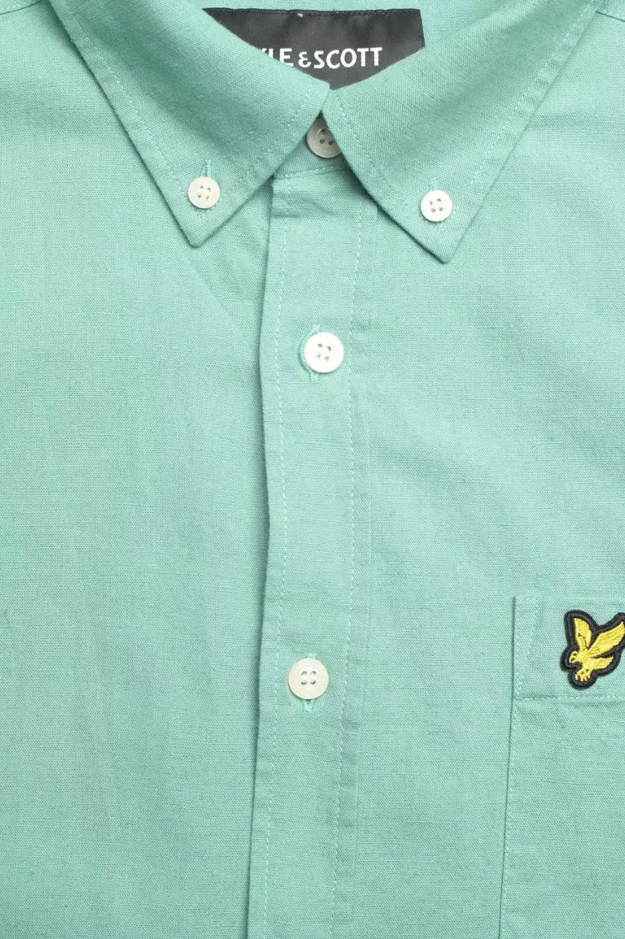 Lyle And Scott Camisa Hombre LW2004V Turquoise Shadow modacasuals.com