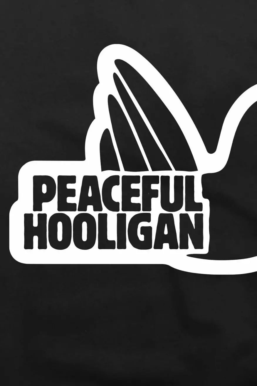 Peaceful Hooligan Sudadera Outline Hombre Negra modacasuals.com