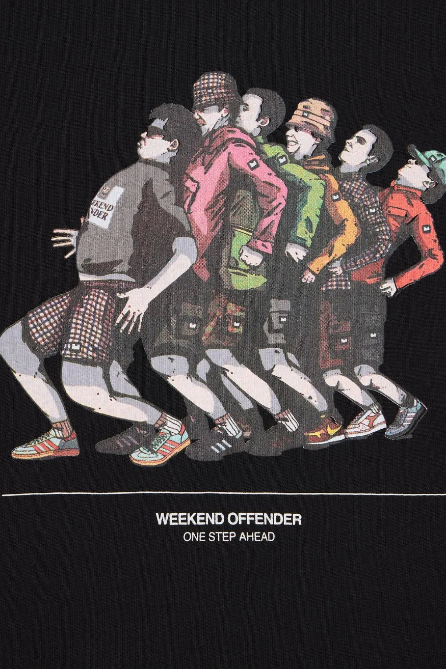 Weekend Offender Camiseta Hombre Madness Negra modacasuals.com