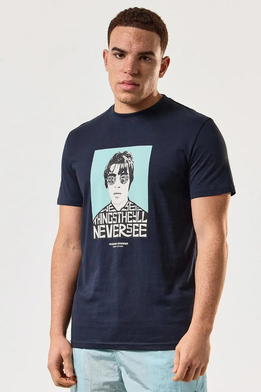 Weekend Offender Camiseta Hombre Oasis Forever Azul modacasuals.com